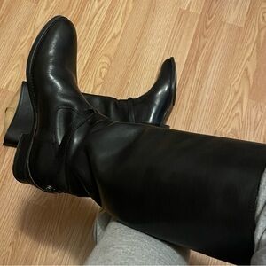 Frye Black Heeled Boots